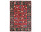 4x6 Red Green Ersari Afghan Hand Knotted Veg Dye Wool Area Rug